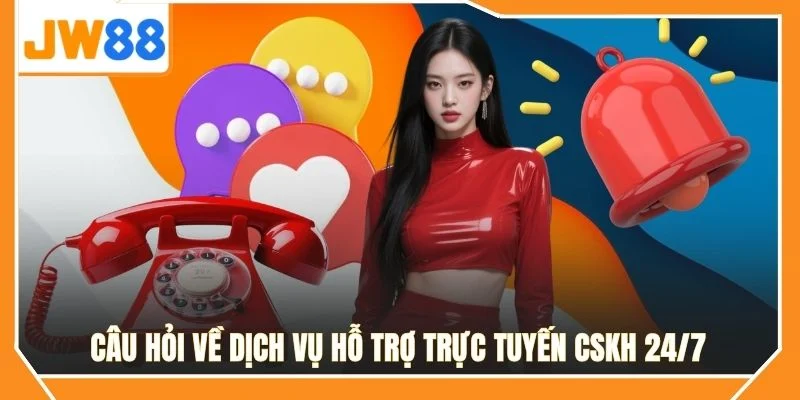 Câu hỏi về dịch vụ hỗ trợ trực tuyến CSKH 24/7